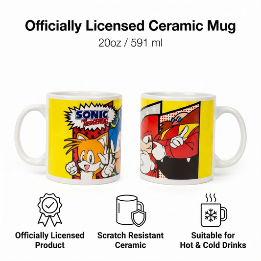 Sonic - Roster Cylinder Ceramic Mug (20oz)