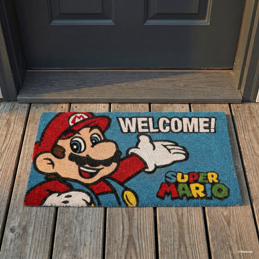 Super Mario™: Mario "Welcome" Doormat (29x17)