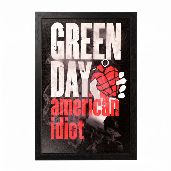 Green Day - American Idiot - 11x17 Framed Gel Coat