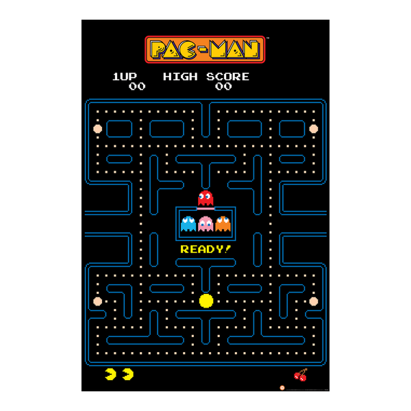 Pac-Man - Man - Maze - 24x36 Unframed Poster