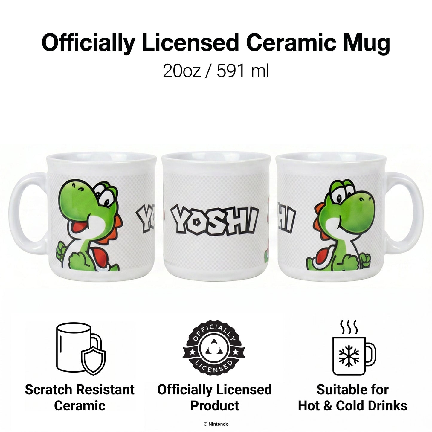Mario – Yoshi-Name Camper Ceramic Mug (20oz)
