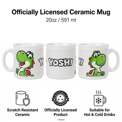 Mario – Yoshi-Name Camper Ceramic Mug (20oz)
