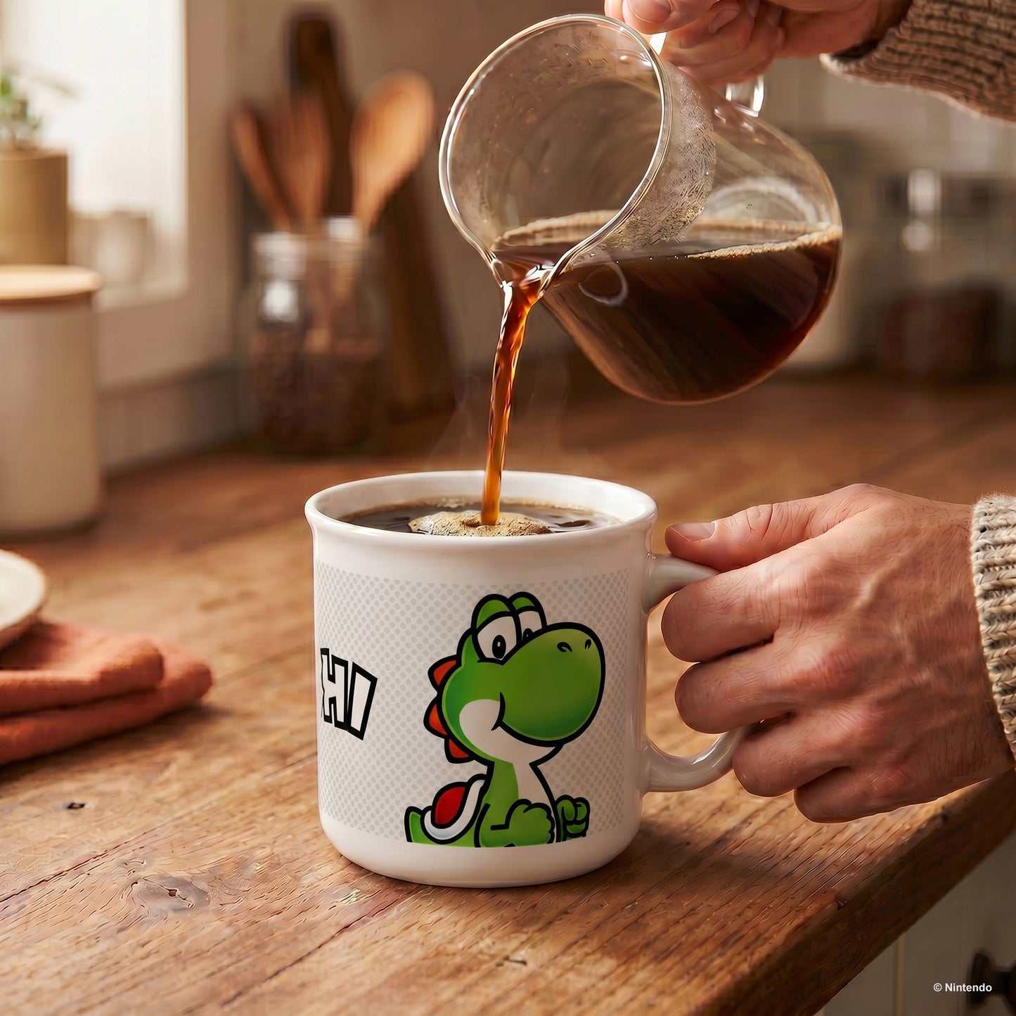 Mario – Yoshi-Name Camper Ceramic Mug (20oz)