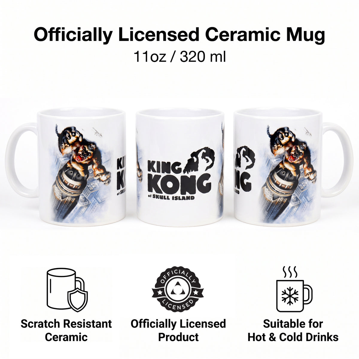King Kong - Skyscraper Battle Ceramic Mug (11 oz)
