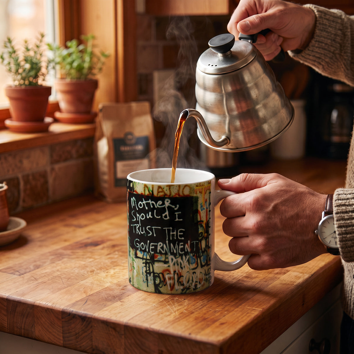 Michael Huttner - The Wall Ceramic Mug (11 oz)