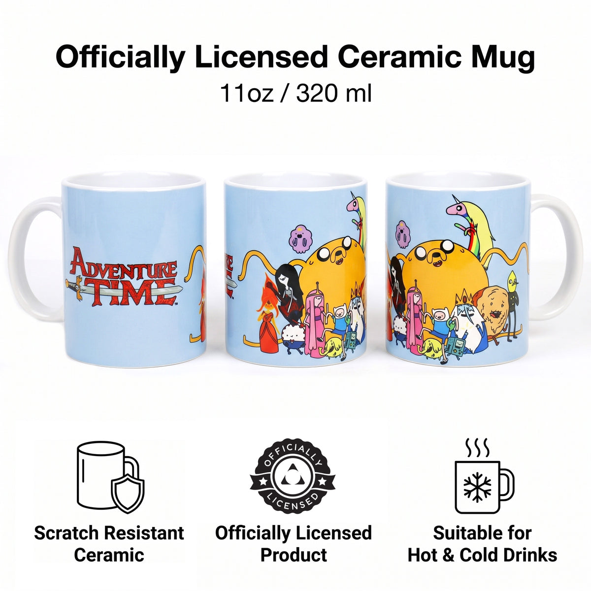Adventure Time - Mug en céramique de groupe (11 oz)