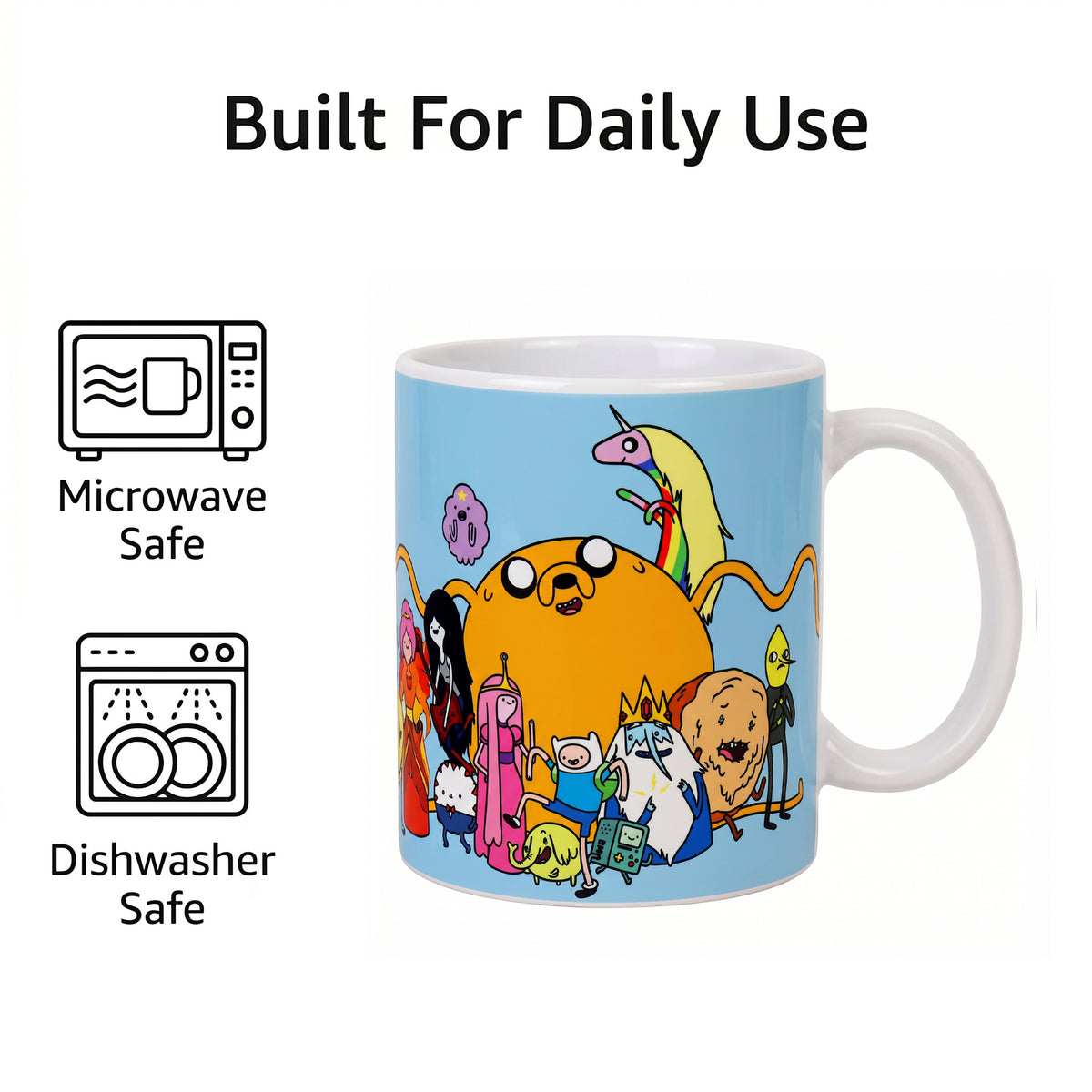 Adventure Time - Mug en céramique de groupe (11 oz)