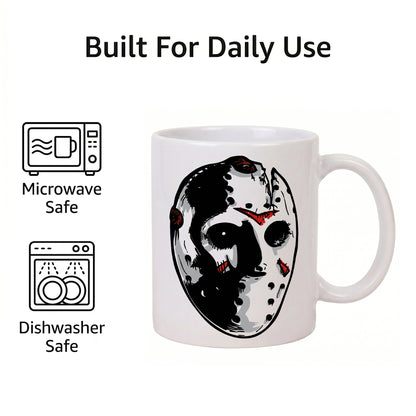 Friday the 13th - Hockey Mask Ceramic Mug (11 oz)