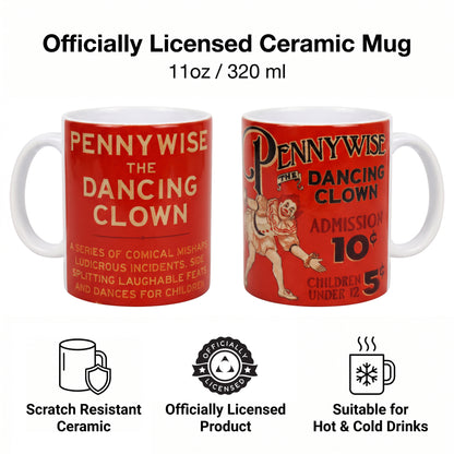 Bienvenue à Derry - Mug en céramique Pennywise le clown dansant (11 oz)