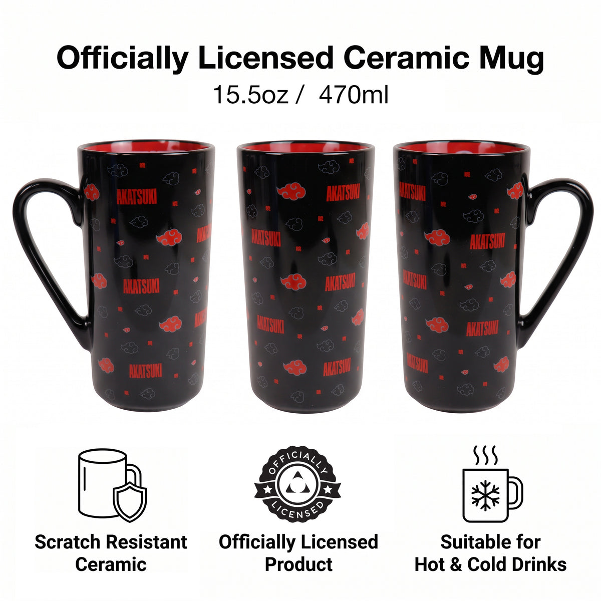 Naruto Shippuden - Akatsuki Grande Mug (16.5 oz)