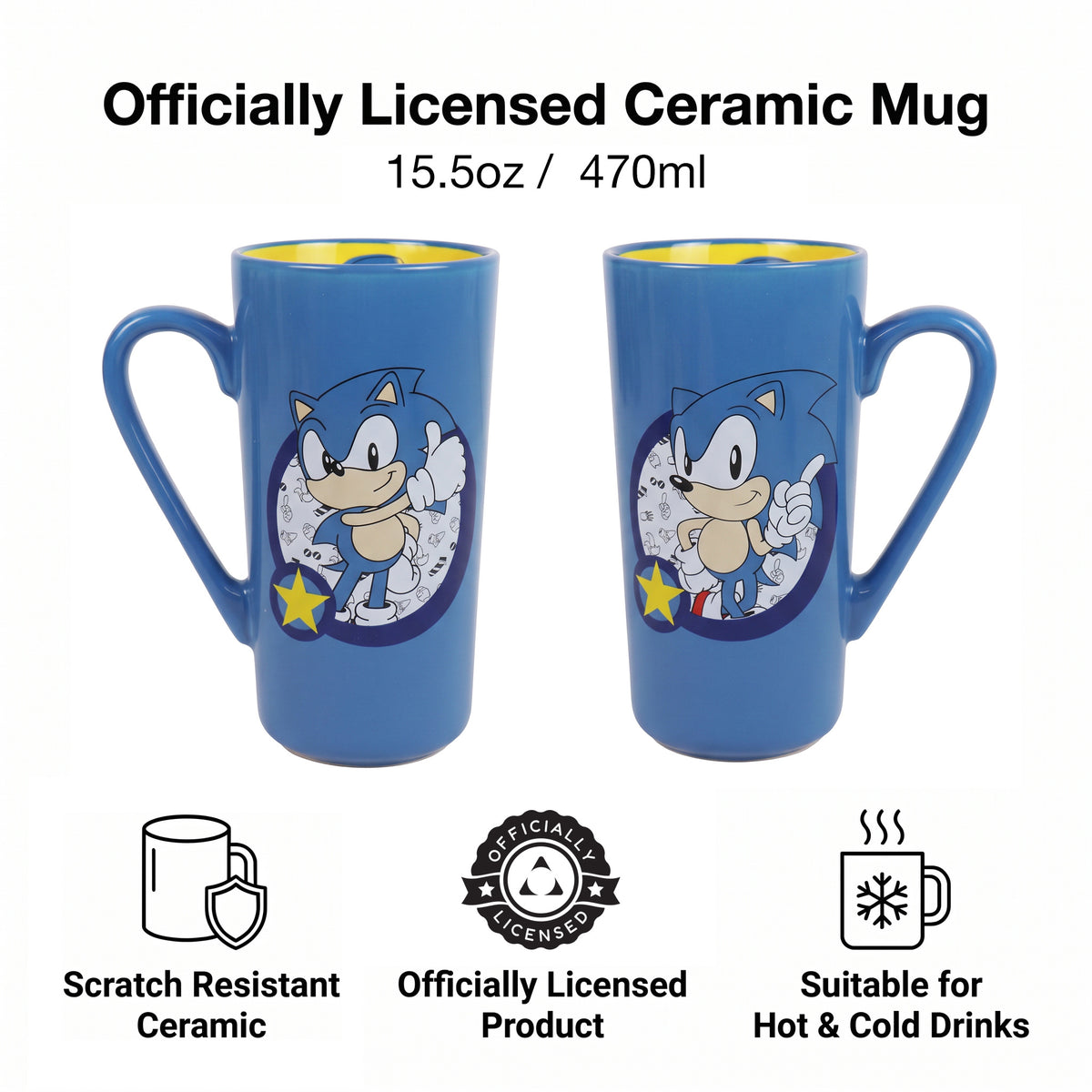 Classic Sonic - Sonic Icon Port Grande Mug (16.5 oz)