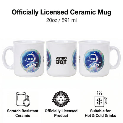 Astro Bot - Badge Astro - Mug de camping 20 oz