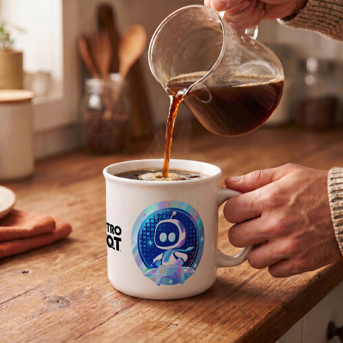 Astro Bot - Badge Astro - Mug de camping 20 oz