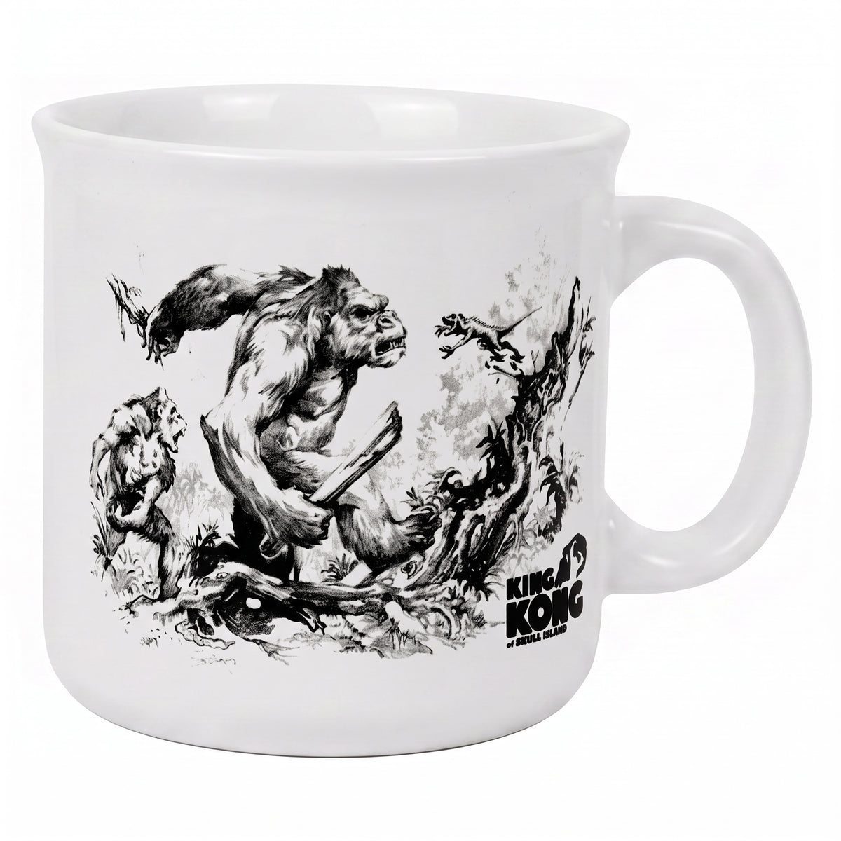 King Kong - Jungle Fight Sketch - 20 Oz Camper Mug