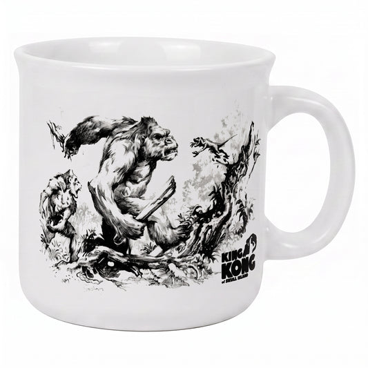 King Kong - Jungle Fight Sketch - 20 Oz Camper Mug