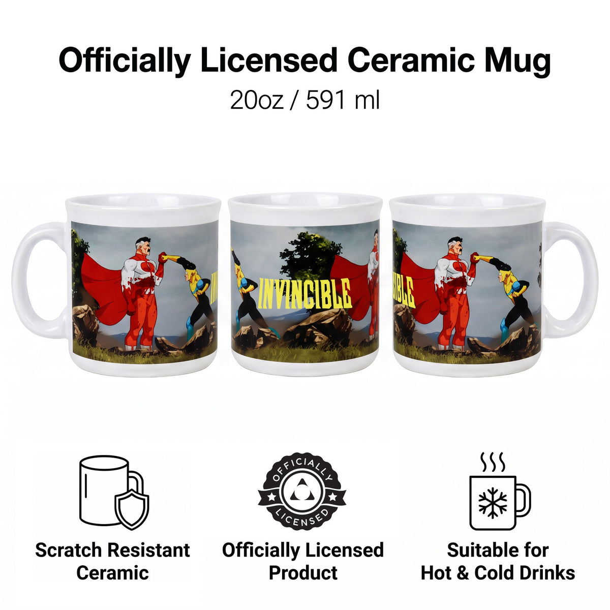 Invincible - Invincible & Omni-Man - 20 oz Camper Mug