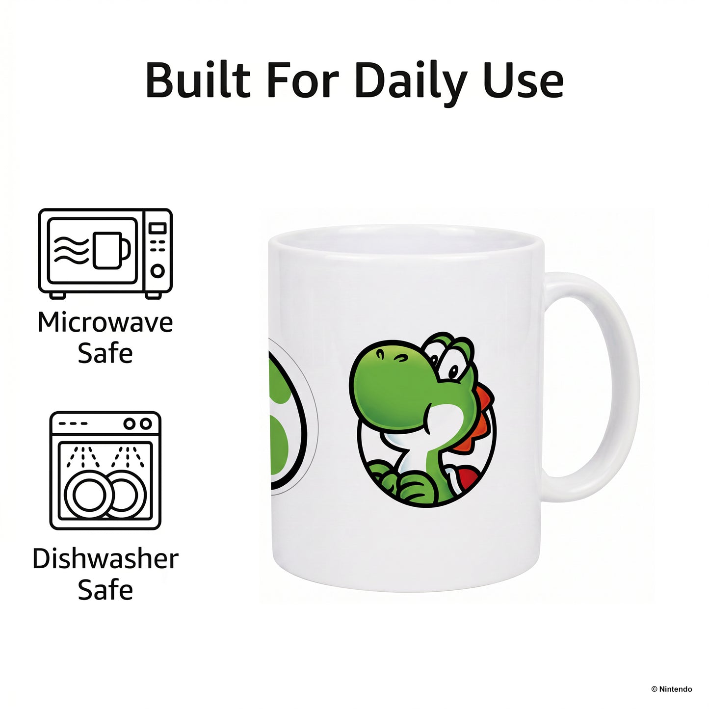 Super Mario - Yoshi Port & Icon - 20 oz Mug