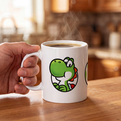 Super Mario - Yoshi Port & Icon - 20 oz Mug