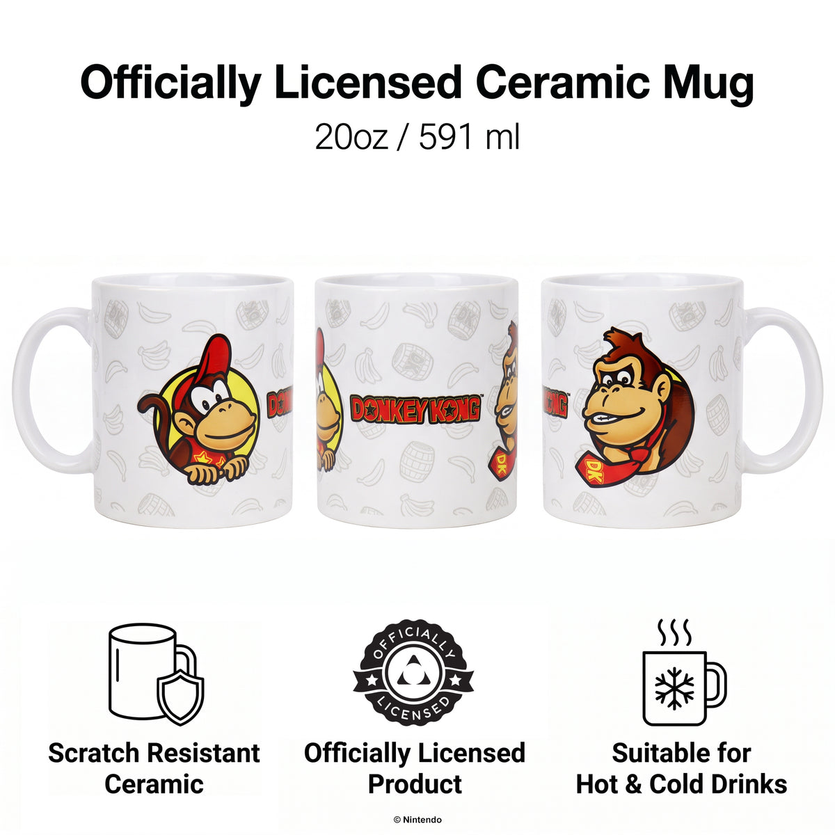 Donkey Kong - DK & Diddy - 20 oz Mug
