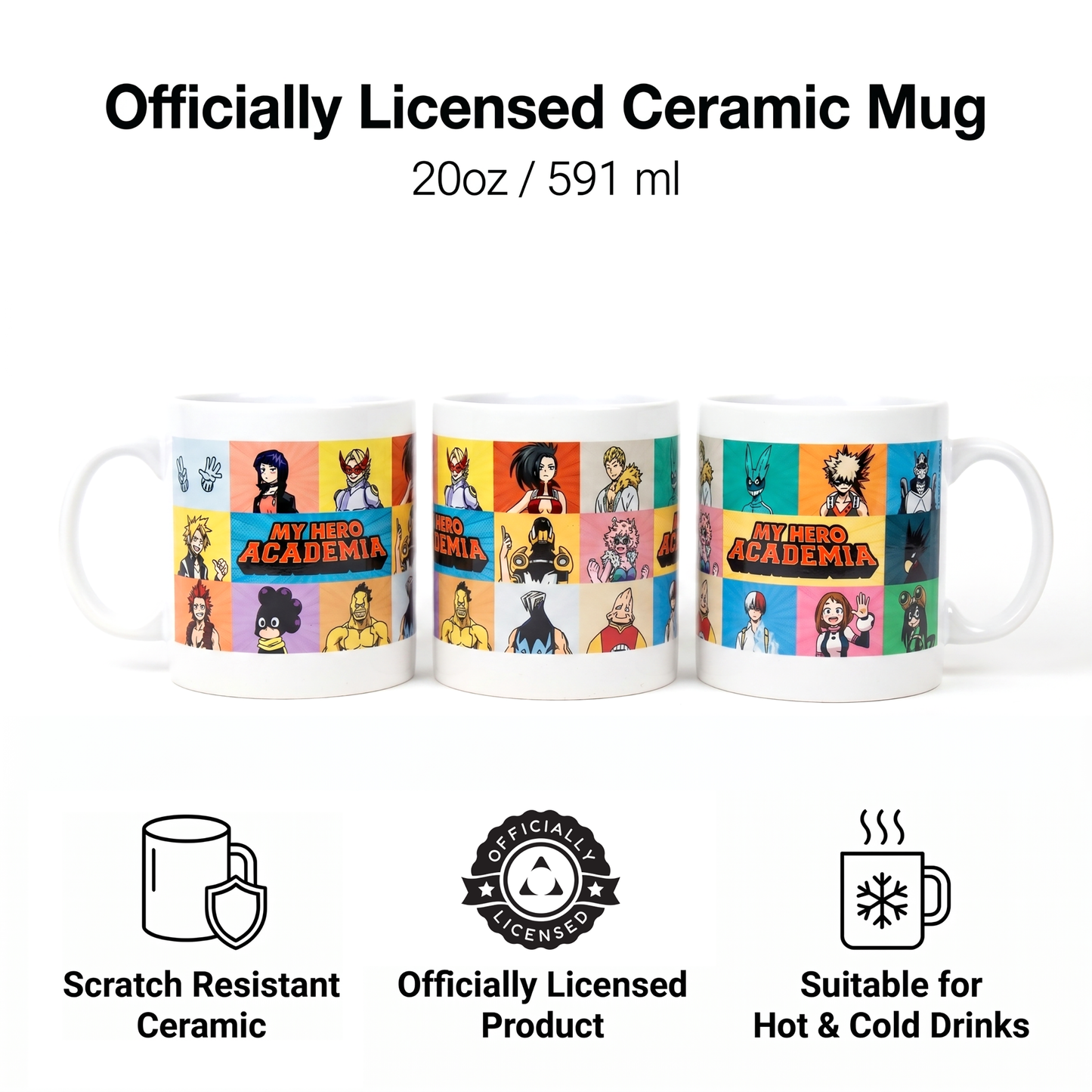 My Hero Academia - Character Grid - 20 oz Mug