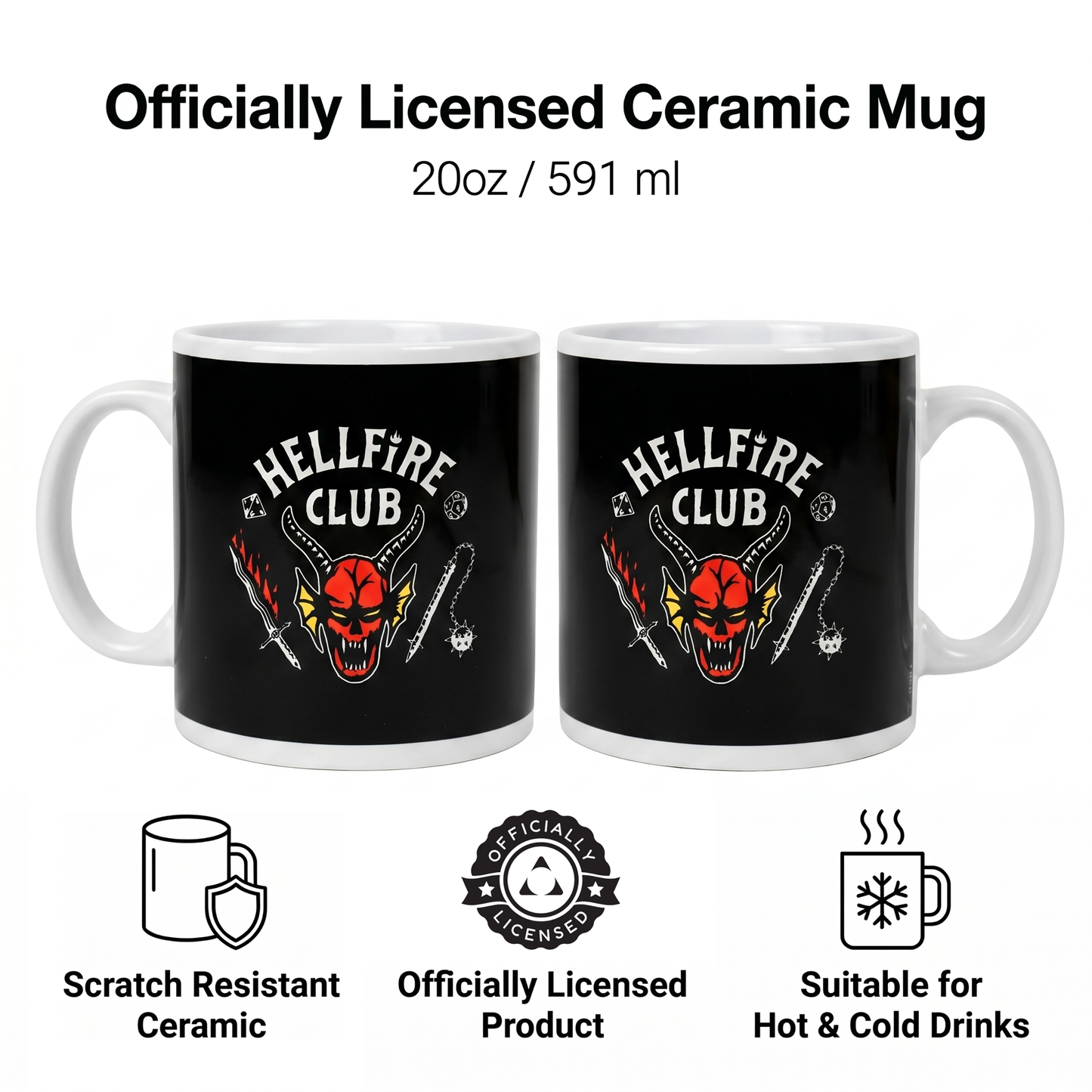 Stranger Things - Hellfire Club - 20 oz Mug