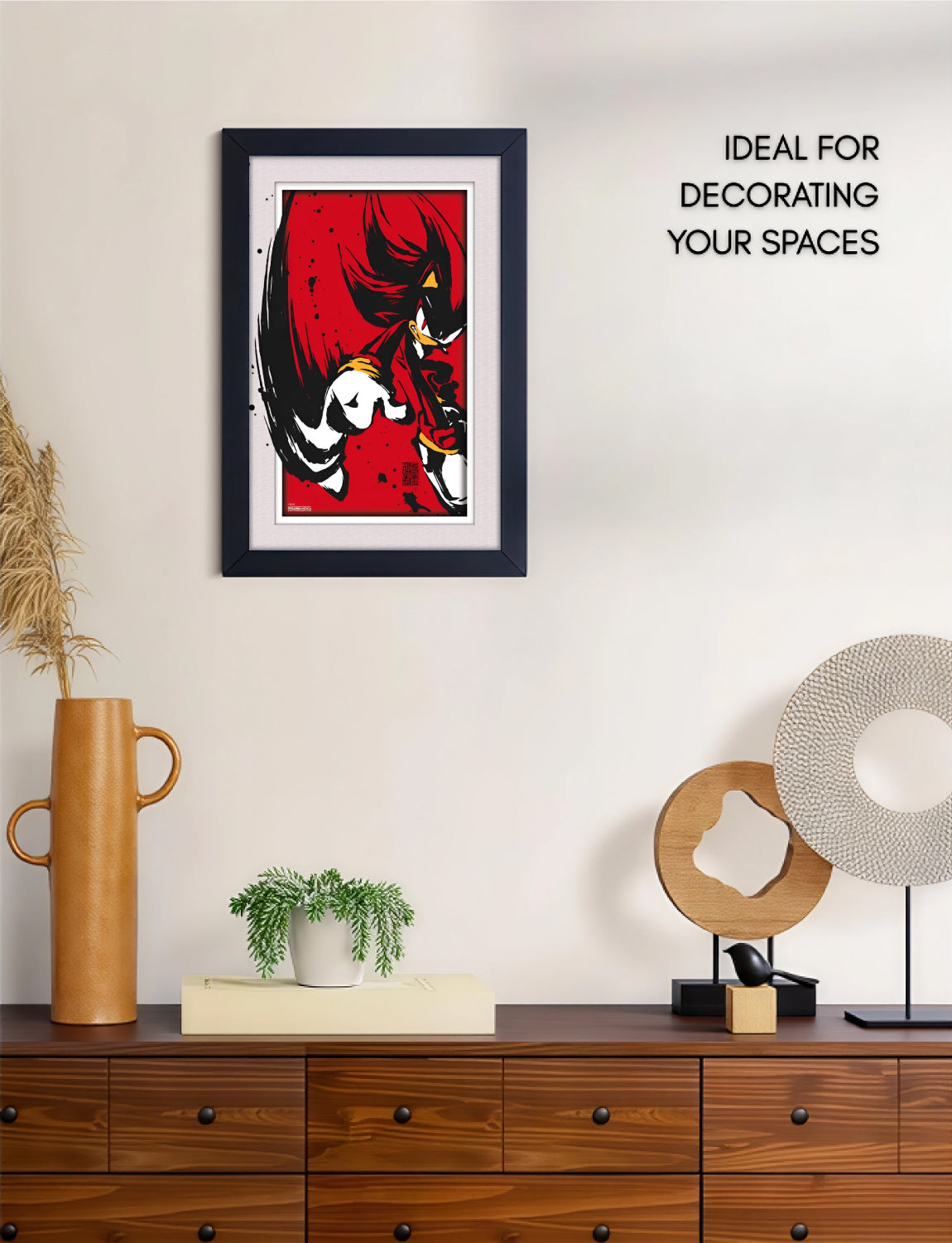 Sonic the Hedgehog™: Shadow Framed Poster (11x17) - Official SEGA Wall Art - back view