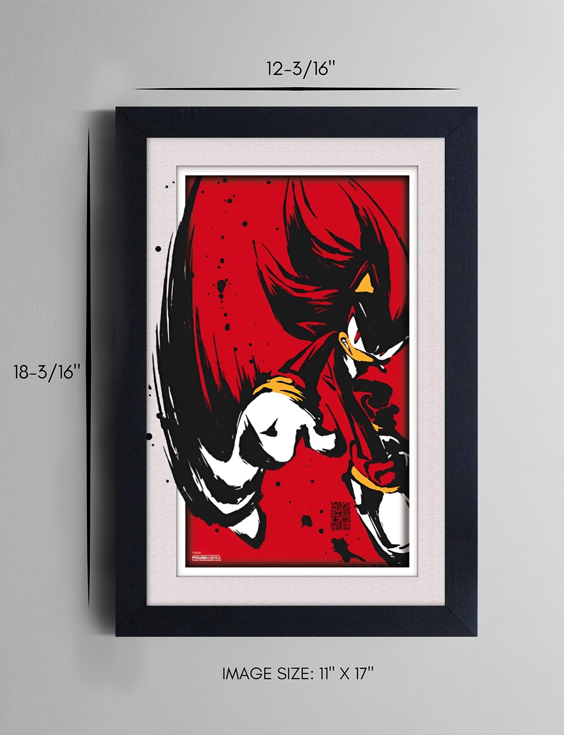 Sonic the Hedgehog™: Shadow Framed Poster (11x17) - Official SEGA Wall Art - packaging