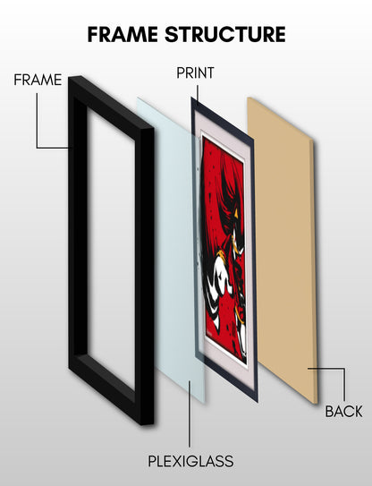 Sonic the Hedgehog™: Shadow Framed Poster (11x17) - Official SEGA Wall Art - view 7