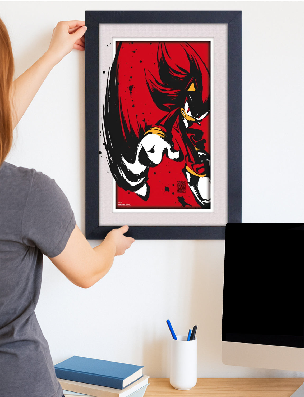 Sonic the Hedgehog™: Shadow Framed Poster (11x17) - Official SEGA Wall Art - lifestyle display