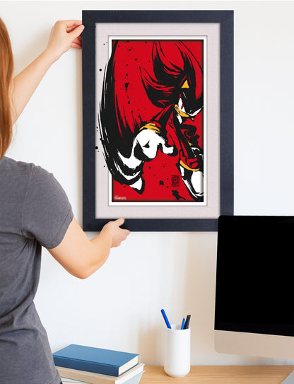 Sonic the Hedgehog™: Shadow Framed Poster (11x17) - Official SEGA Wall Art - lifestyle display