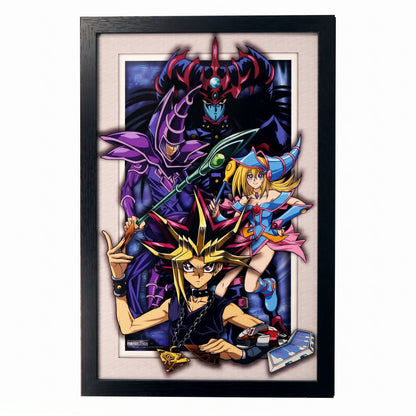 Yu-Gi-Oh! - Gi-Oh - Magicians - 11x17 Faux Matted Print Under Plexi