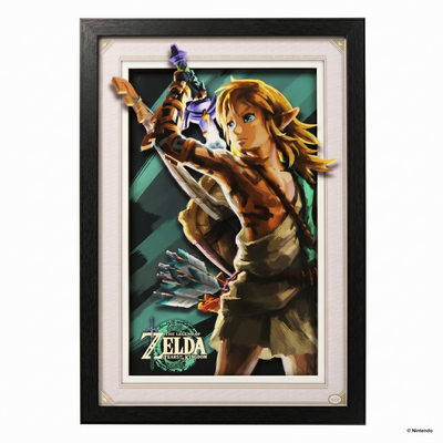 TOTK - Primal Link 11x17 Art encadré aspect mat sous verre acrylique