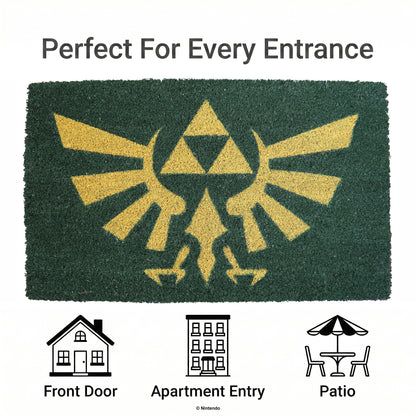 The Legend of Zelda™: Hylian Crest Coir Doormat (29x17)