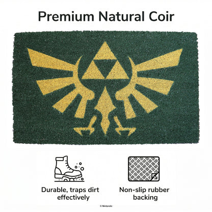 The Legend of Zelda™: Hylian Crest Coir Doormat (29x17)
