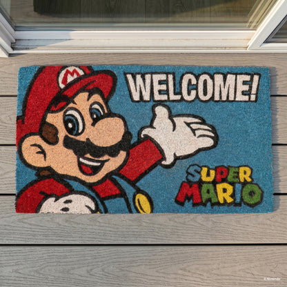 Super Mario™: Mario "Welcome" Doormat (29x17)