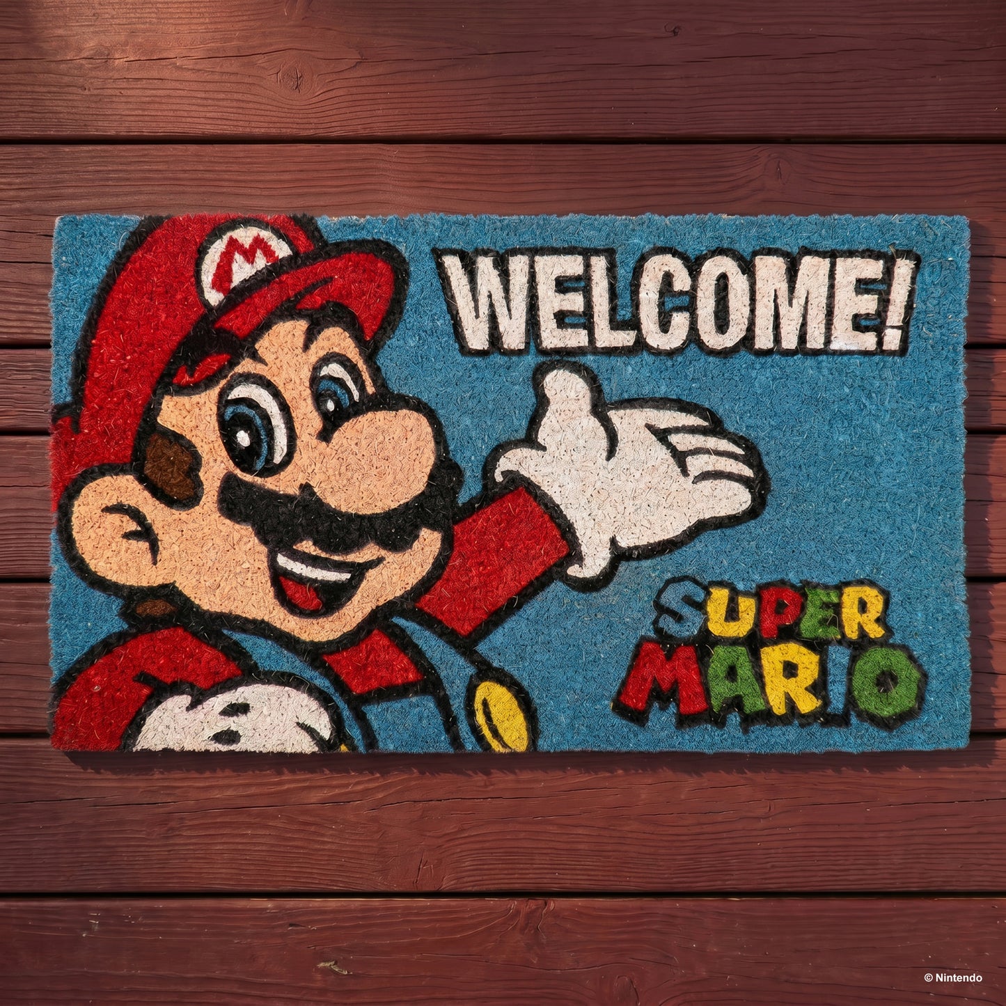 Super Mario™: Mario "Welcome" Doormat (29x17)