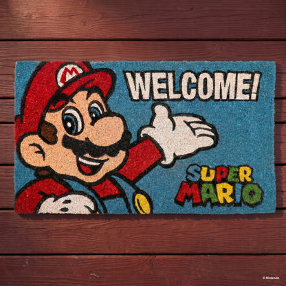 Super Mario™: Mario "Welcome" Doormat (29x17)