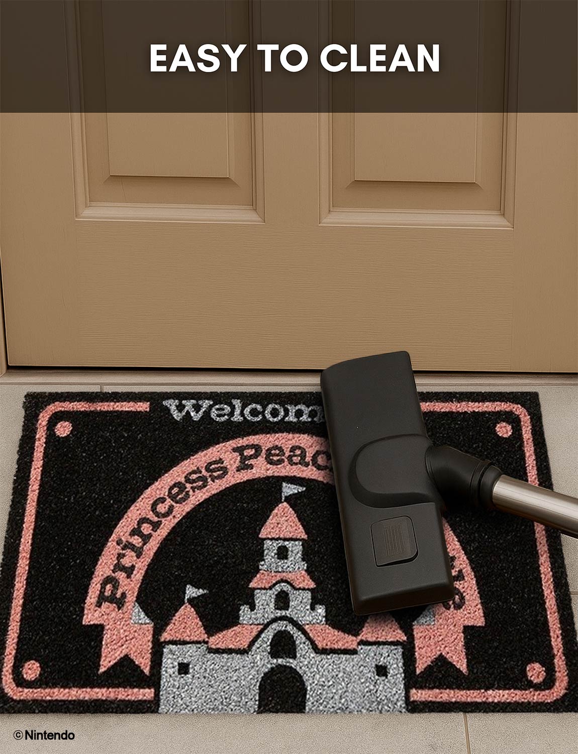 Super Mario™: Princess Peach's Castle Doormat (29x17) - Official Nintendo Decor - back view