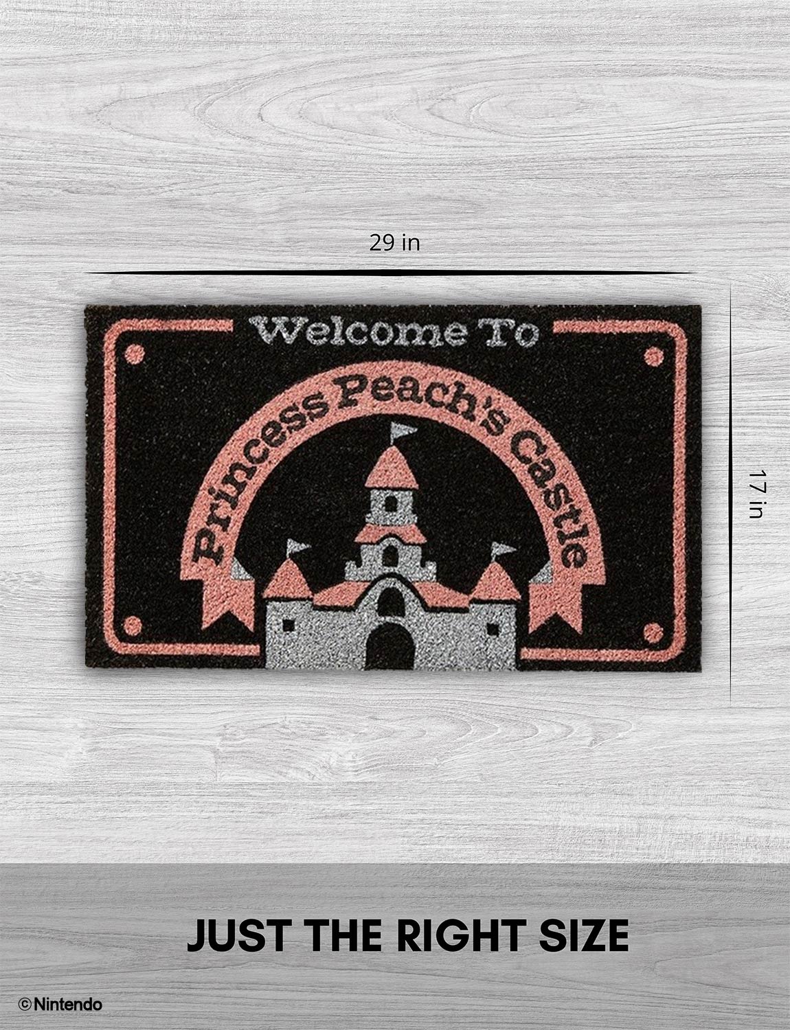 Super Mario™: Princess Peach's Castle Doormat (29x17) - Official Nintendo Decor - packaging