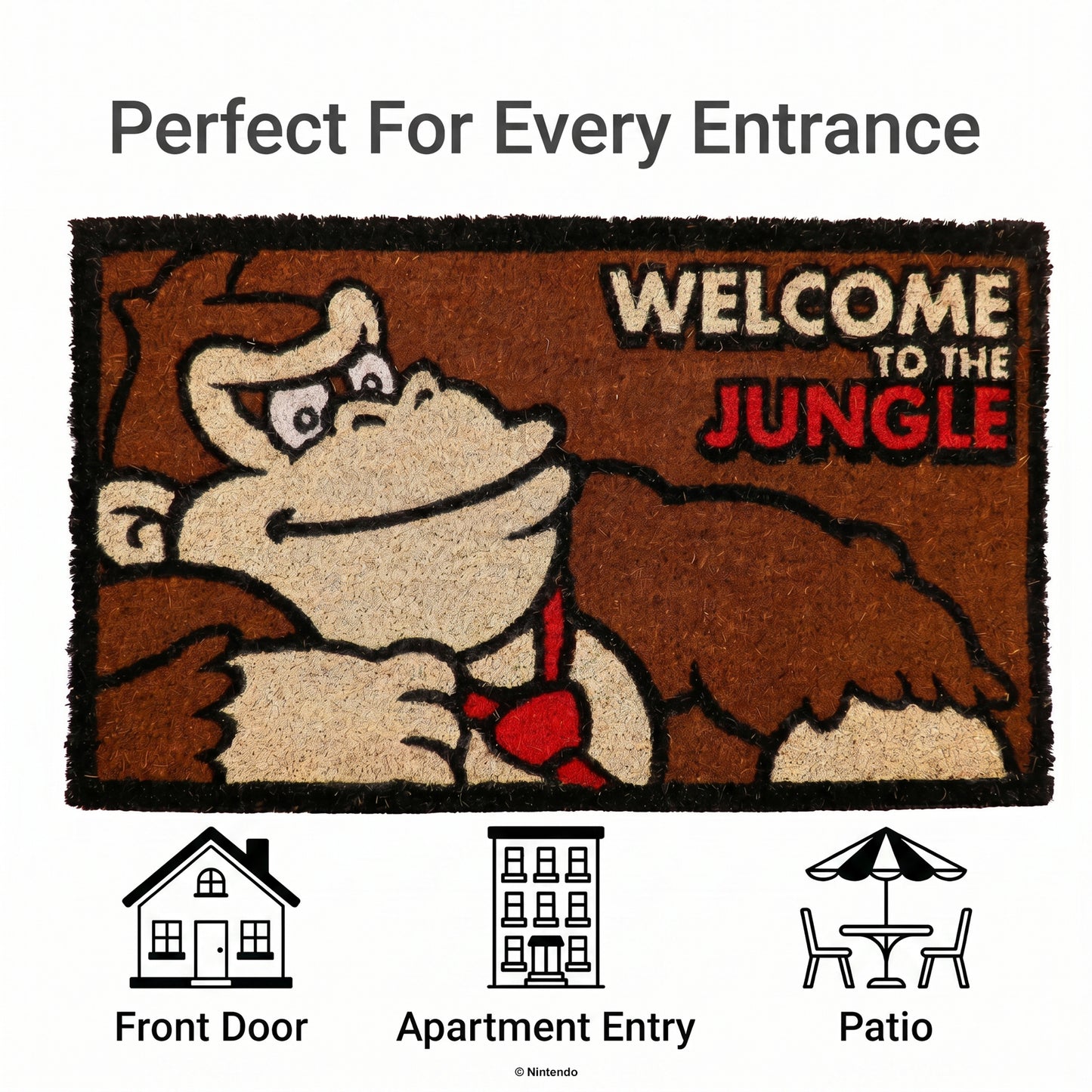 Donkey Kong™: "Welcome to the Jungle" Doormat (29x17)