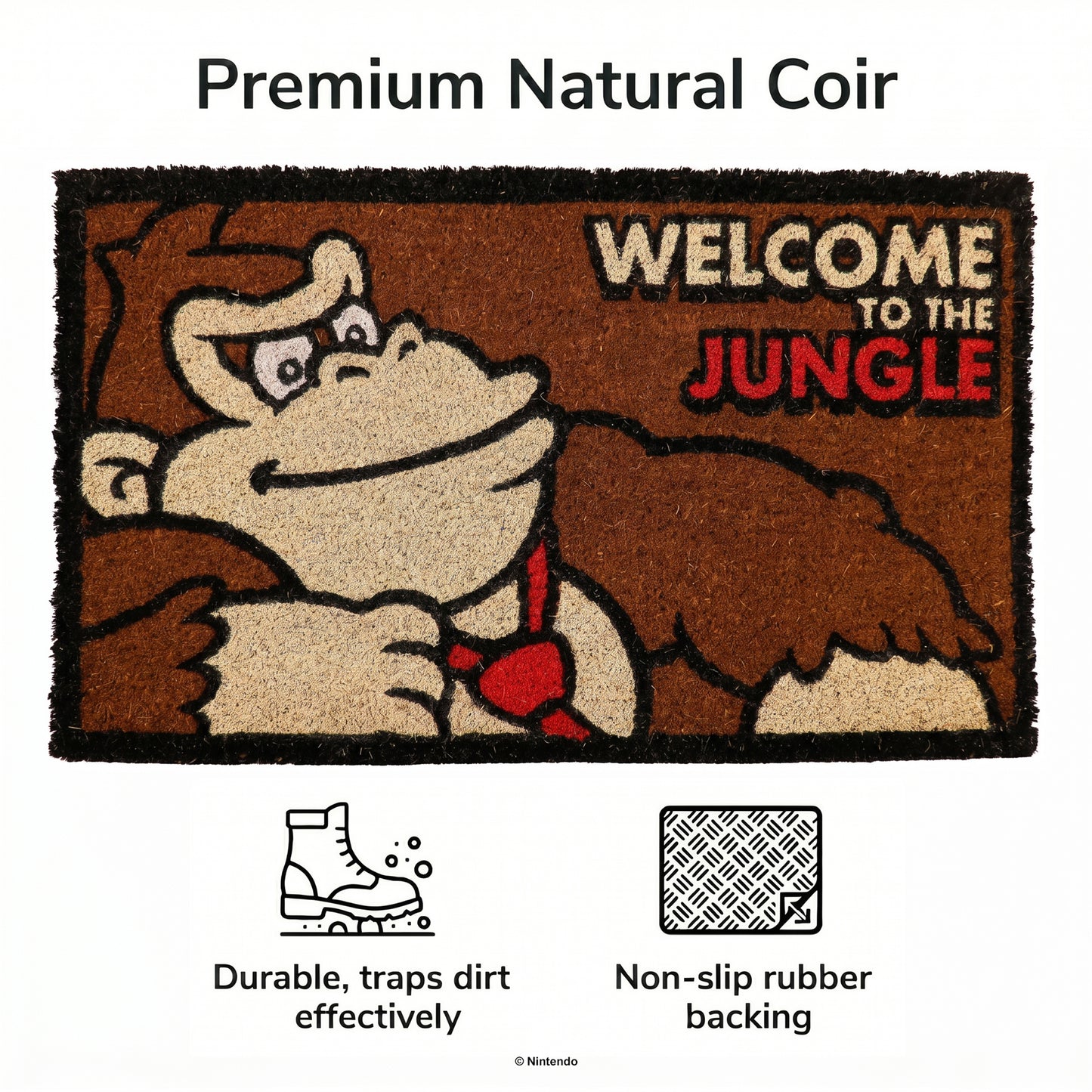 Donkey Kong™: "Welcome to the Jungle" Doormat (29x17)