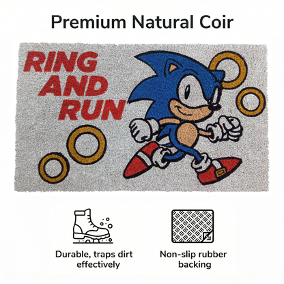 Sonic The Hedgehog - Ring And Run - Doormat