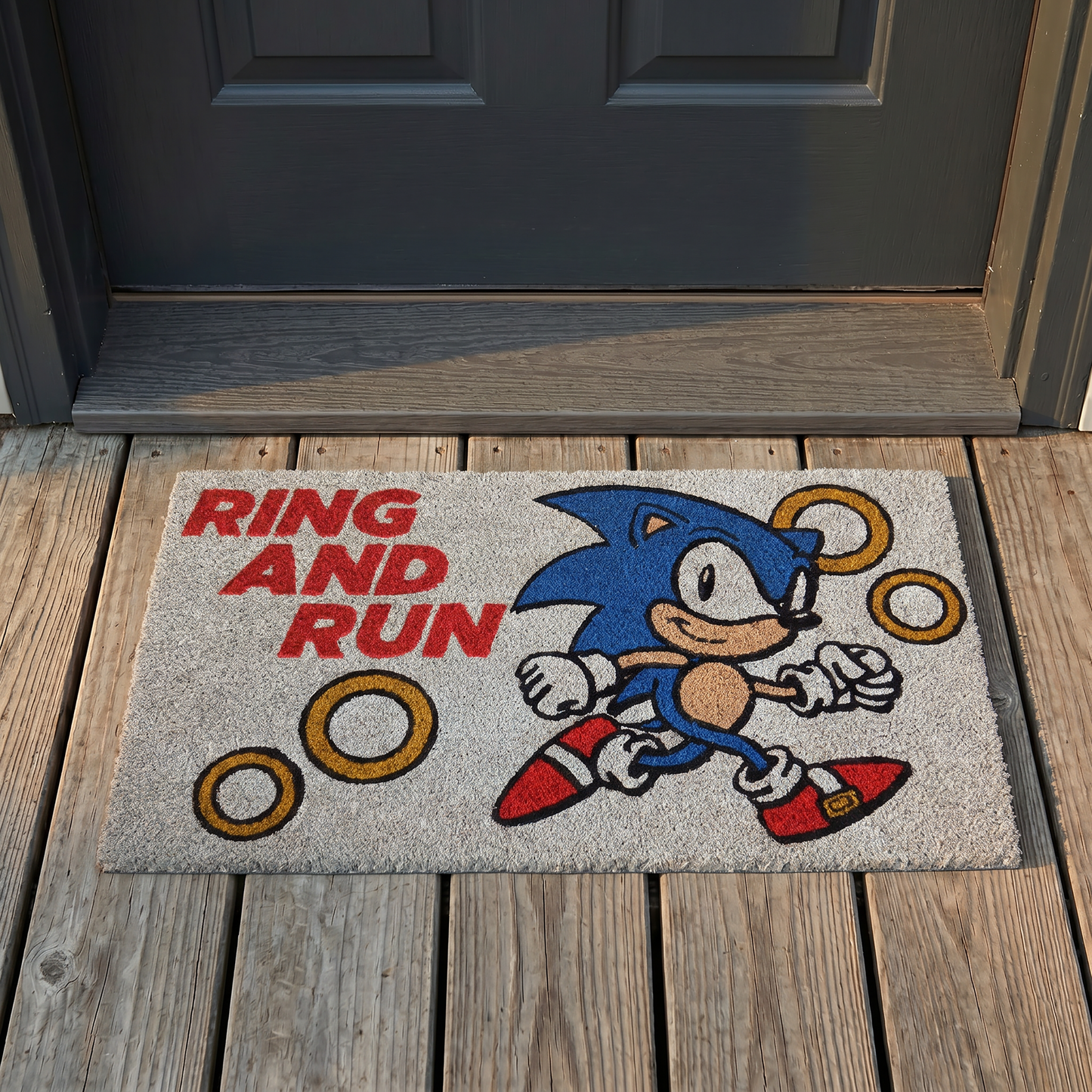 Sonic The Hedgehog - Ring And Run - Doormat