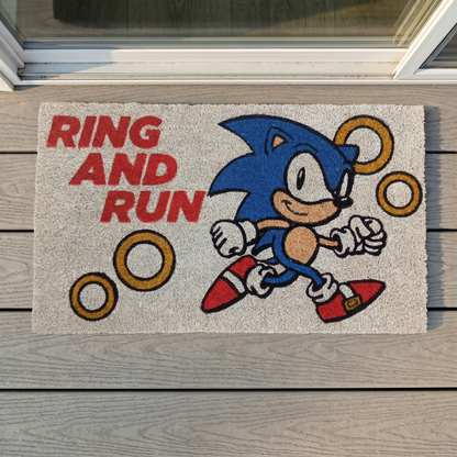 Sonic The Hedgehog - Ring And Run - Doormat