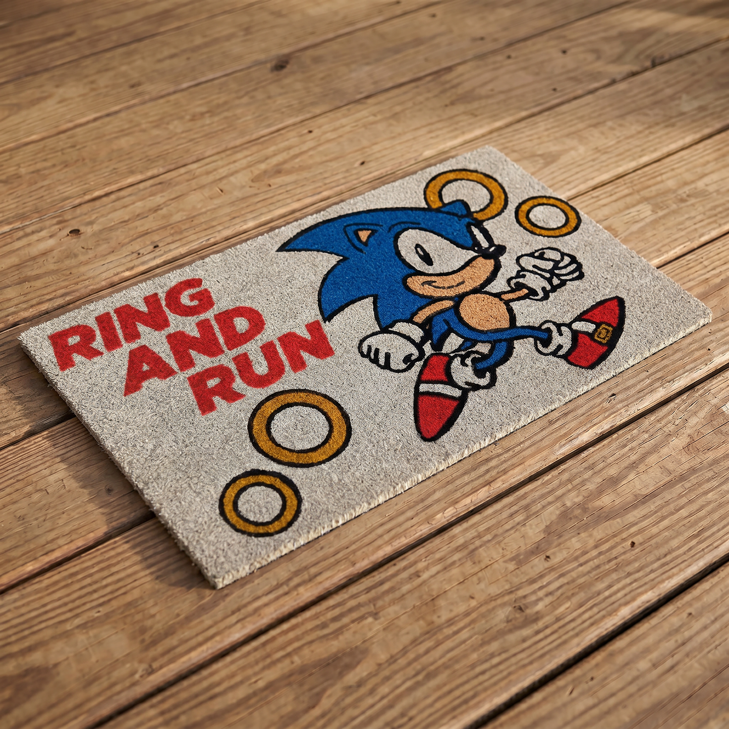 Sonic The Hedgehog - Ring And Run - Doormat