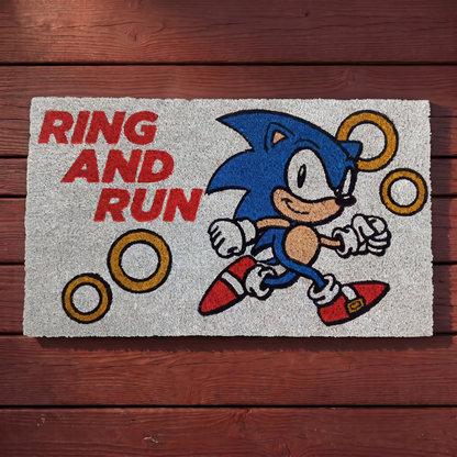 Sonic The Hedgehog - Ring And Run - Doormat