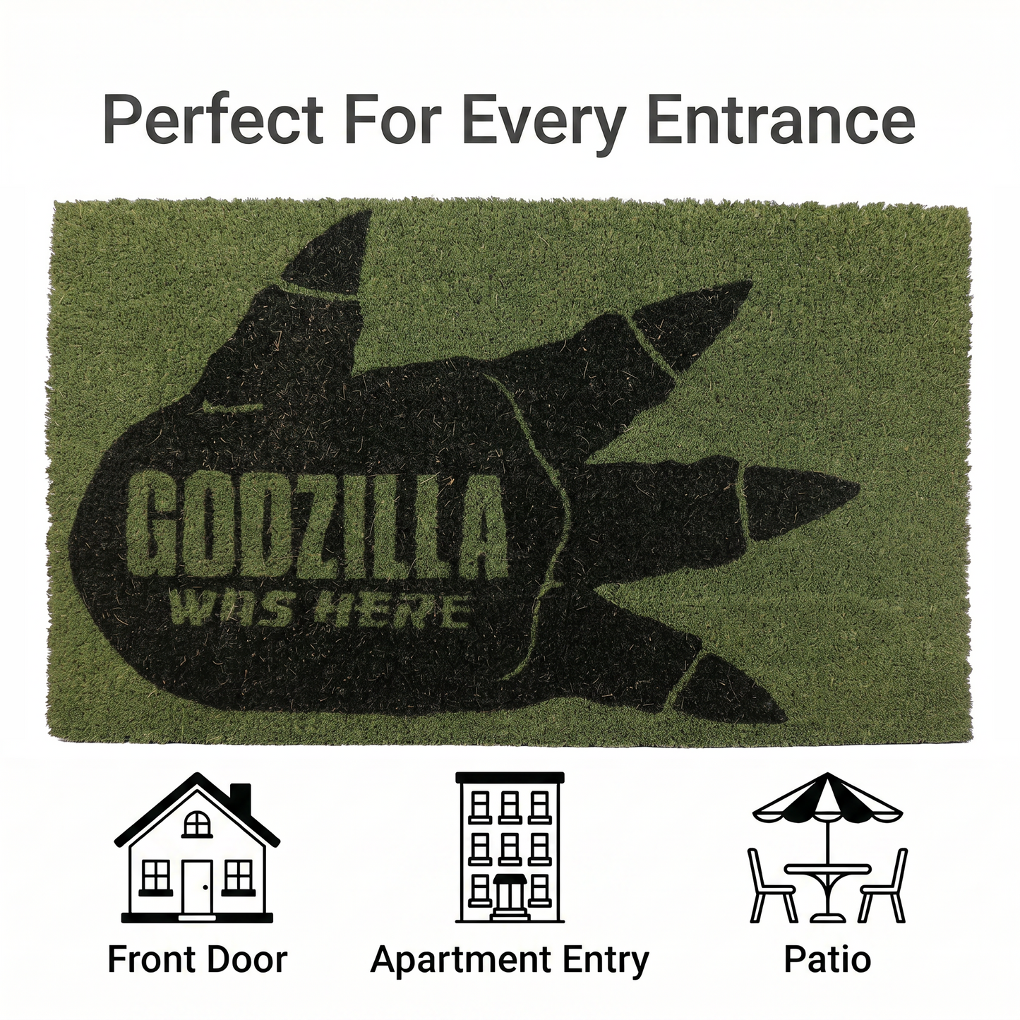 Godzilla - Footprint - 13x19" Doormat