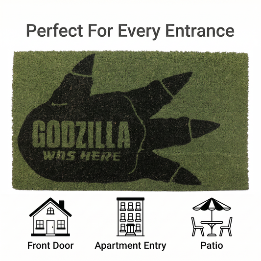 Godzilla - Footprint - 13x19" Doormat