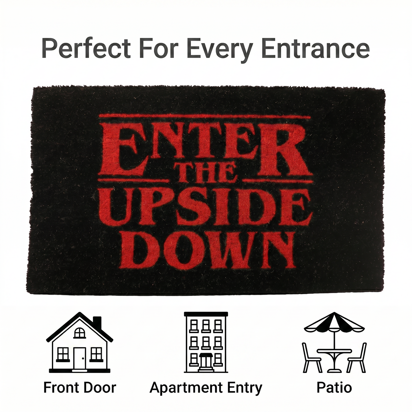 Stranger Things: "Enter The Upside Down" Doormat (29x17)