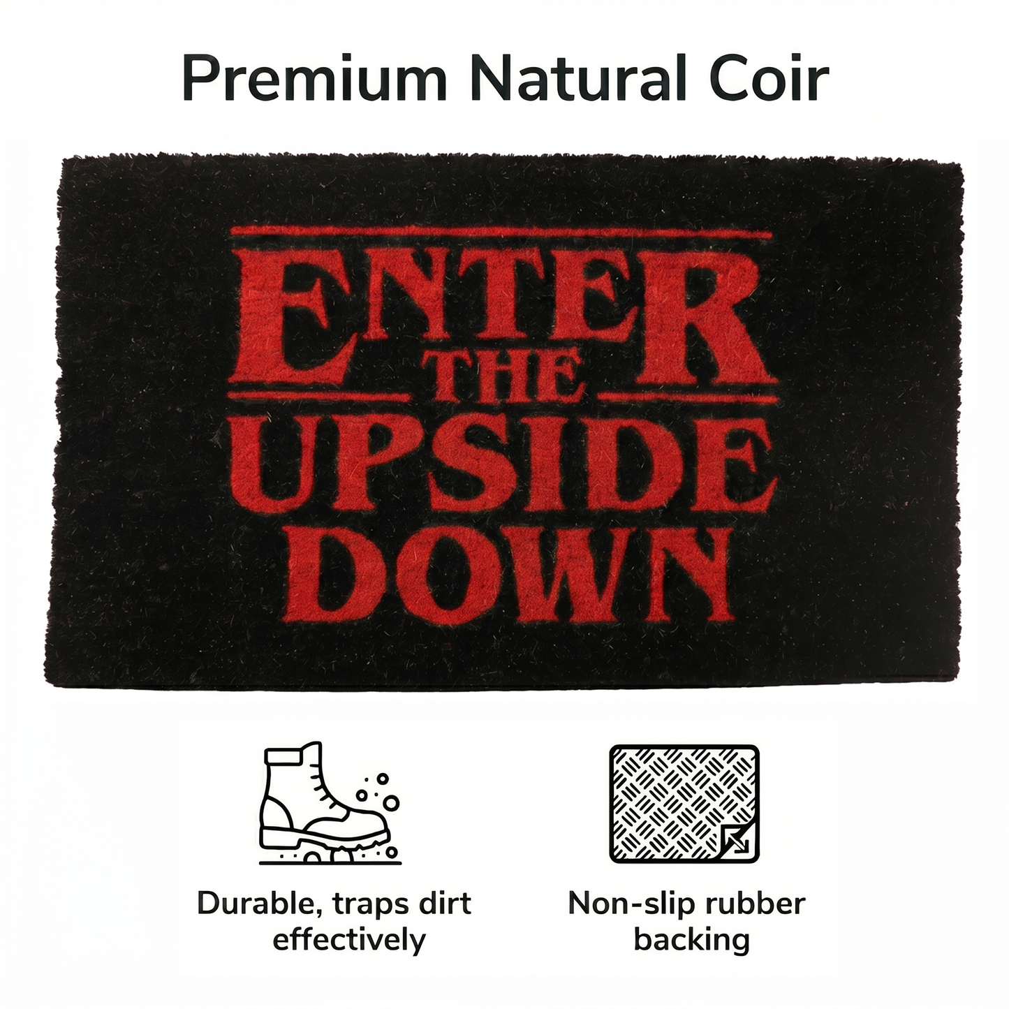 Stranger Things: "Enter The Upside Down" Doormat (29x17)